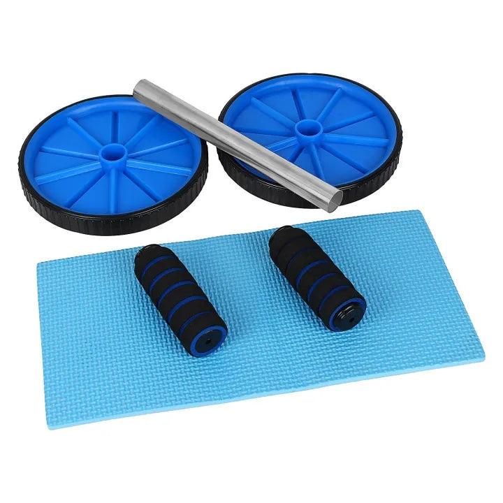 Ab Wheel Roller For Abs workout with Mat- Abdominal Exercise